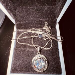 New Moissanite 925 Sterling Silver Diamond Necklace